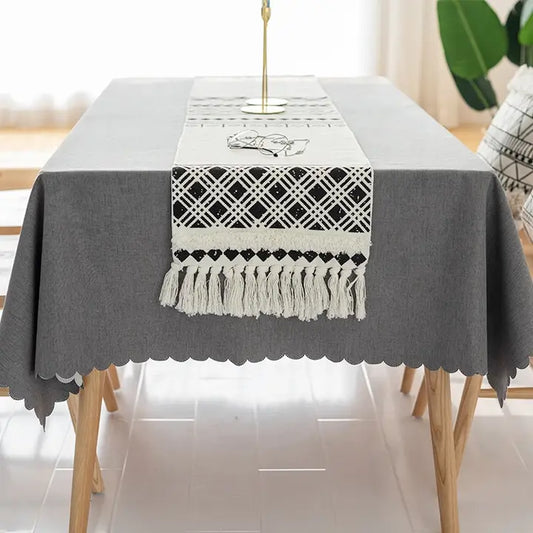 Boho Geometric Woven 14"x71" Table Runner