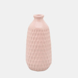 Dimpled Vase, Blush 9"