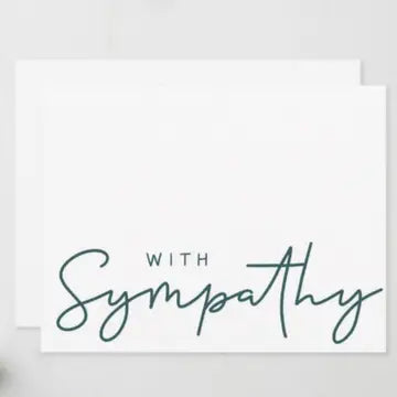 Greeting Card With Sympathy