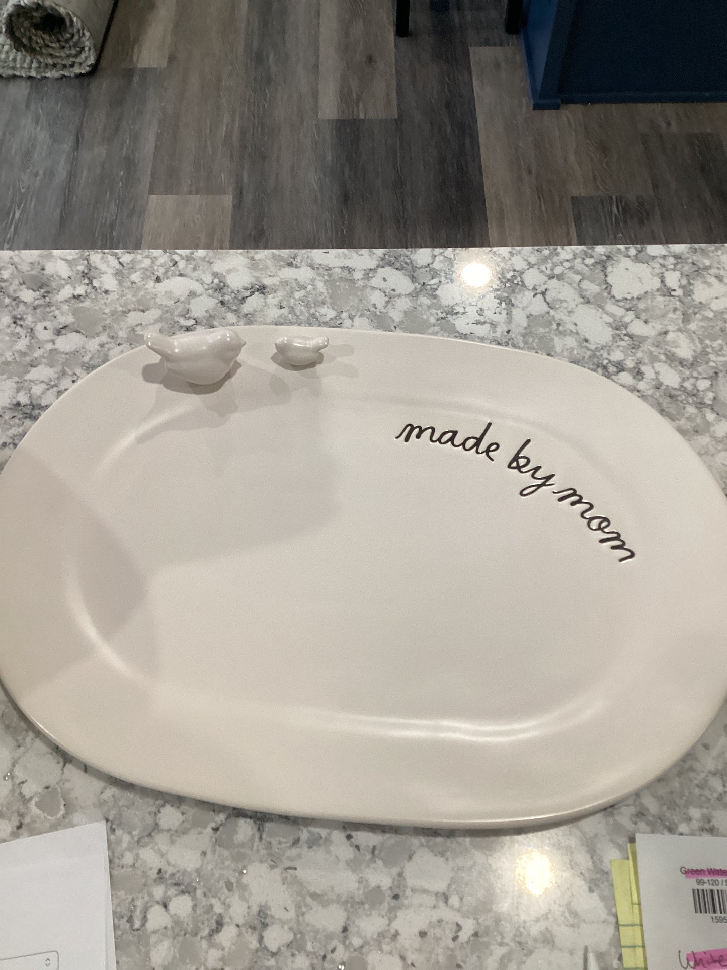 “Made By Mom” White Tray
