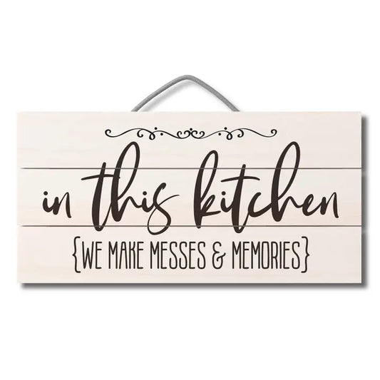 Make Messes & Memories Decorative Pallet Wood Sign 12" X 6"