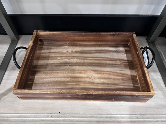 Decorative Wood Tray with handle