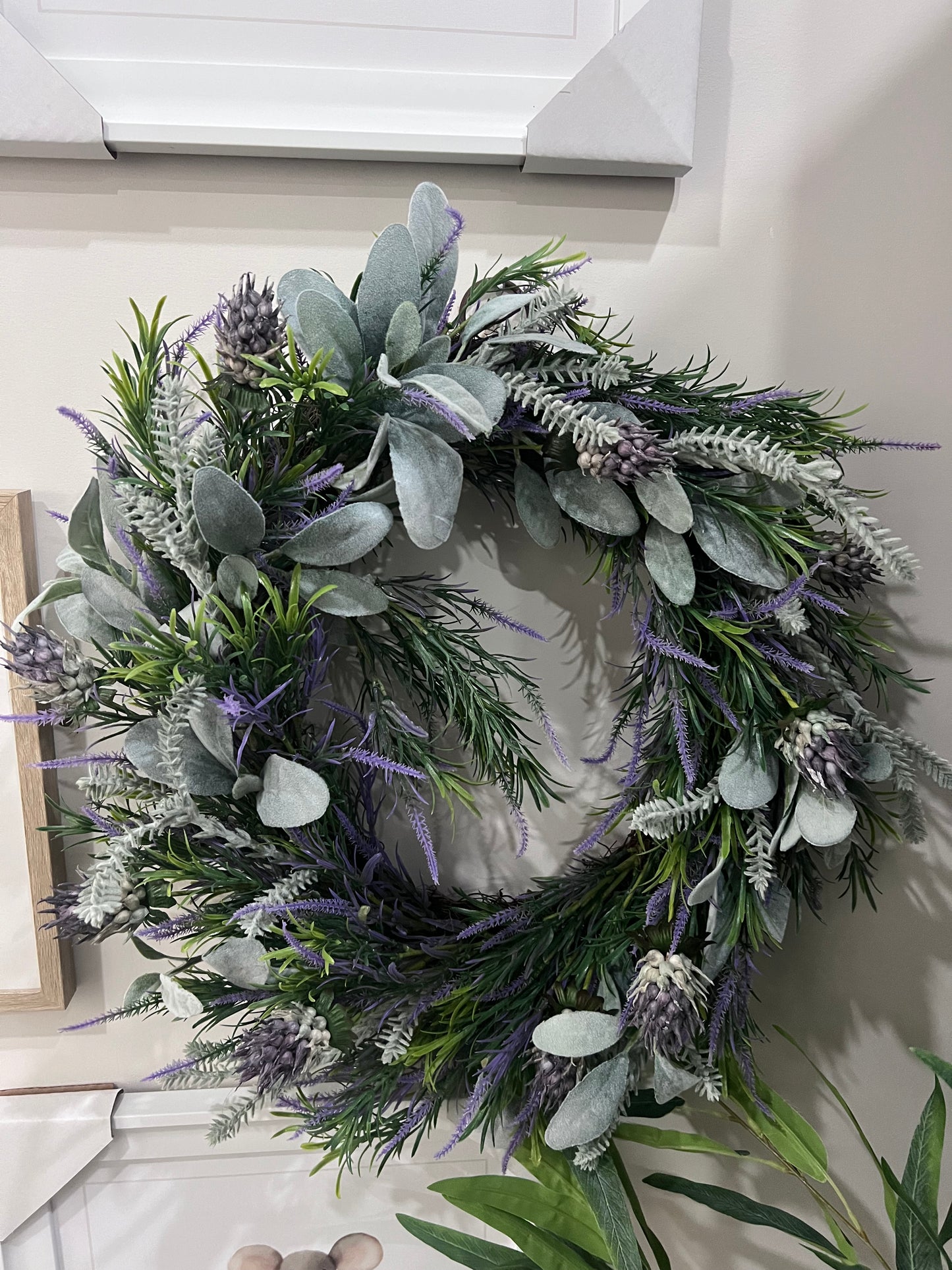 Lavender & Lambs Ear Wreath