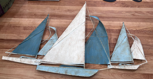 Blue Sailboat Wall Art