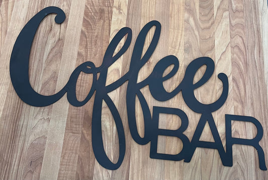 Coffee Bar Wall Sign