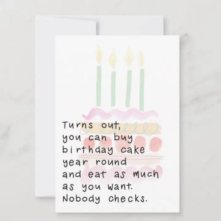 Greeting Card Eat Cake Anytime