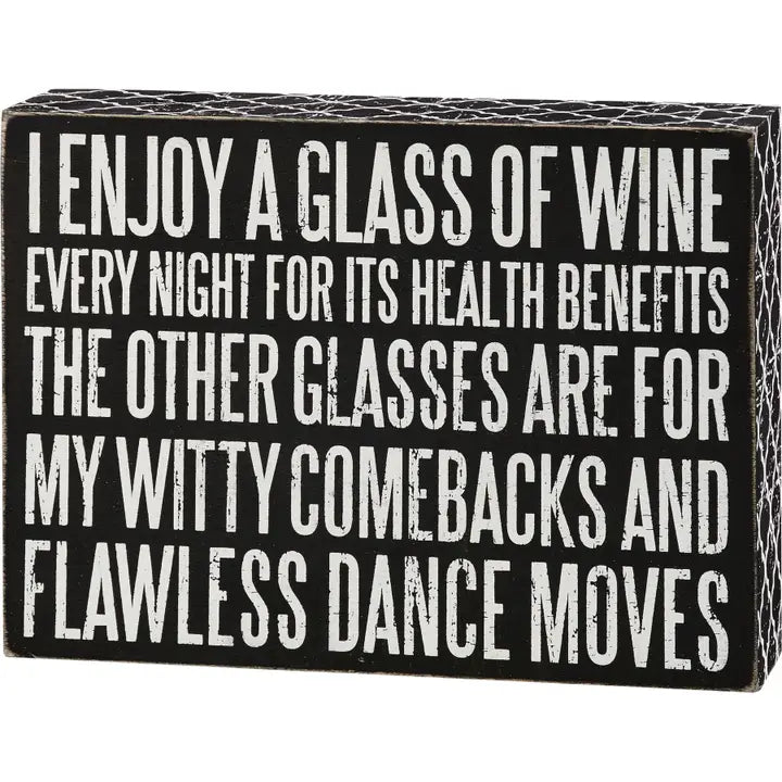 Glass of Wine Sign