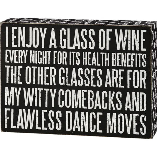 Glass of Wine Sign