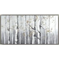 Birch at Dawn 28x56